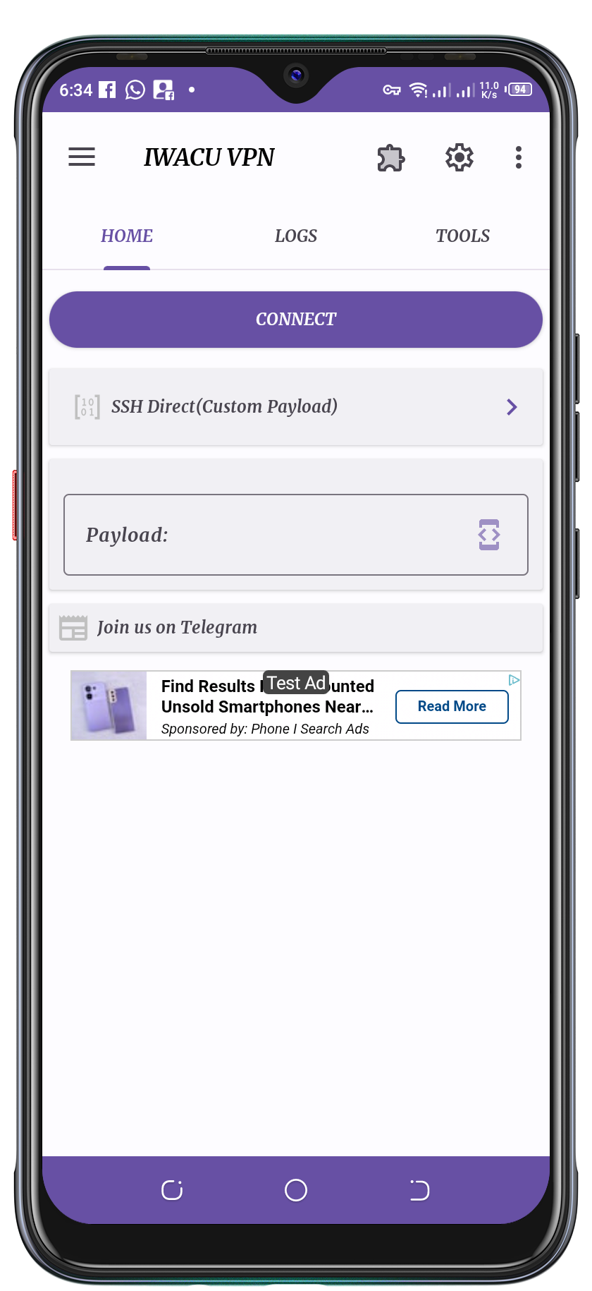IWACU VPN Screenshot 1